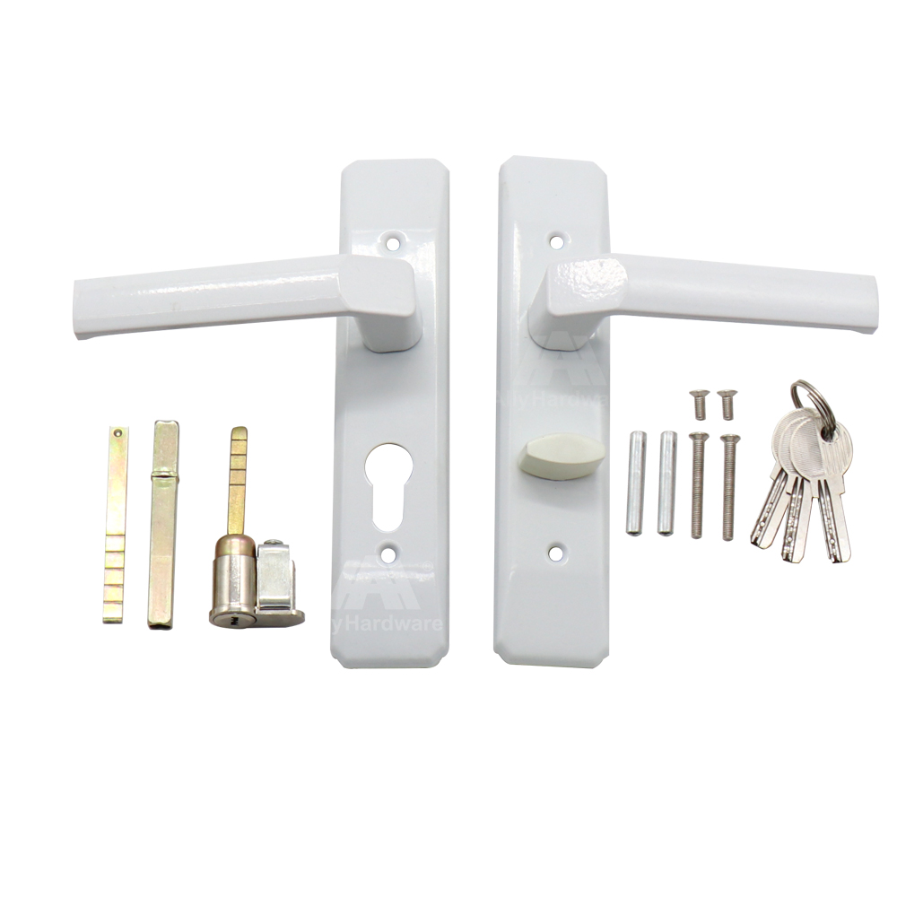 Aminium sliding door lock and handle