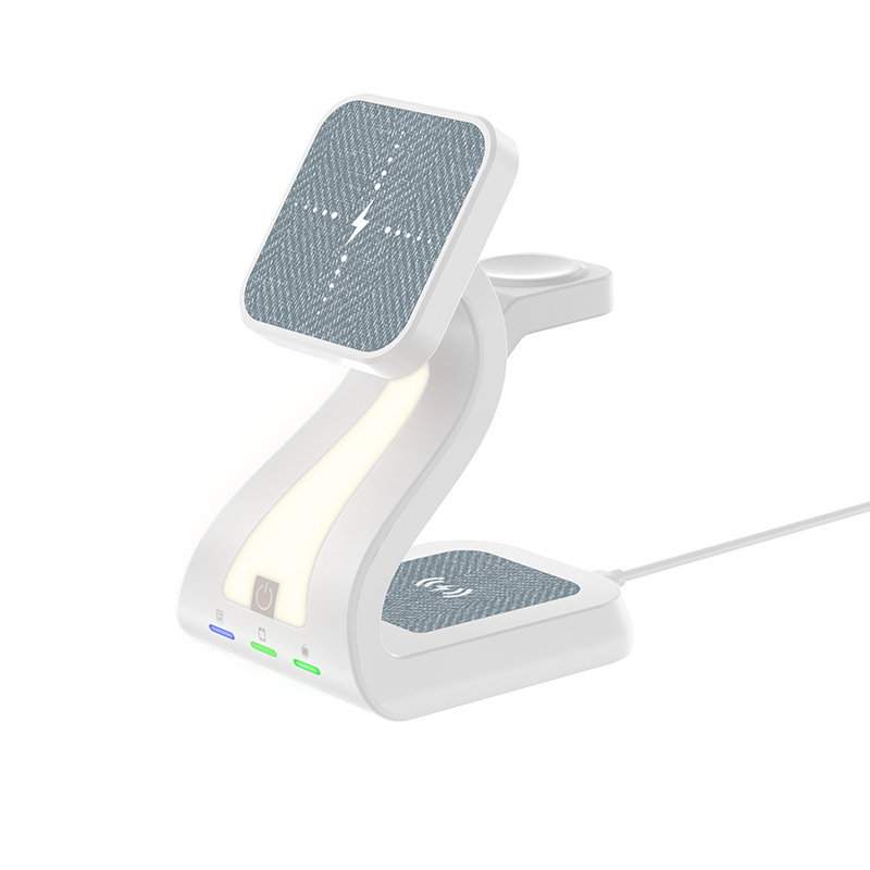 New Arrival Elegant Night light multifunctional 3 in 1 Magnetic phone wireless charger for iphone