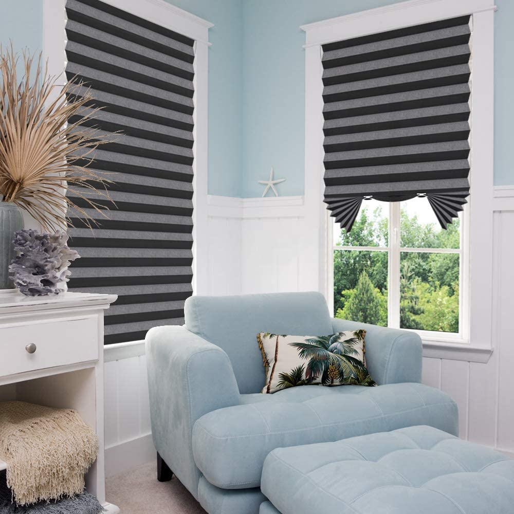 Temporary Pleated Blinds