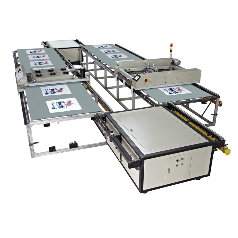 SPT Automatic Flatbed Screen Printing Machine For T-shirt/Shoe Upper