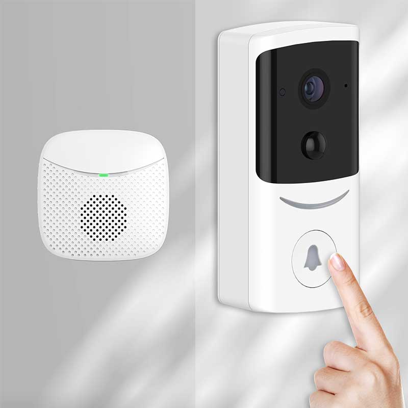 830RTD 3MP HD Smart Video Doorbell PIR Detection Two Way Audio Built-in 5000mAh battery With Chime