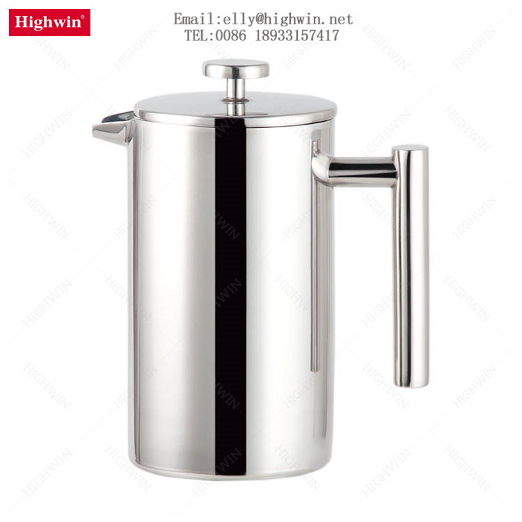 18/10 Stainless Steel Double Wall Insulated Coffee Press