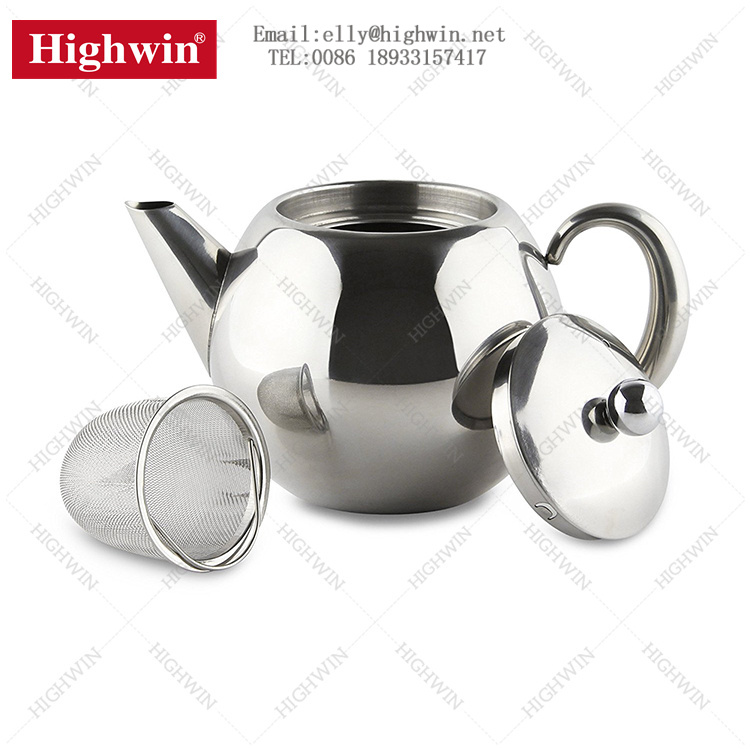 Restaurant Stainless Steel Tea Pot with Infuser