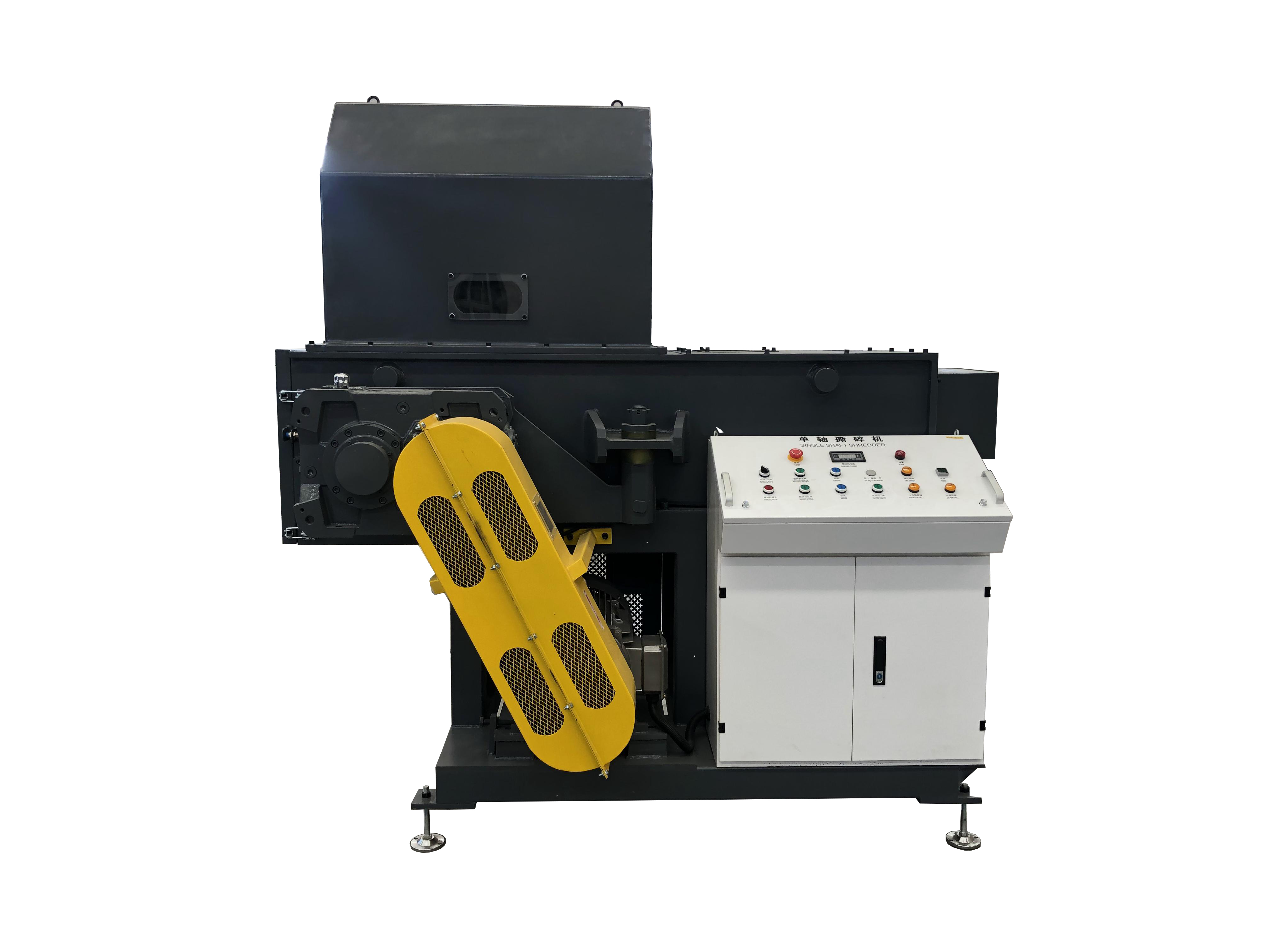 heavy duty single shaft shredder machine