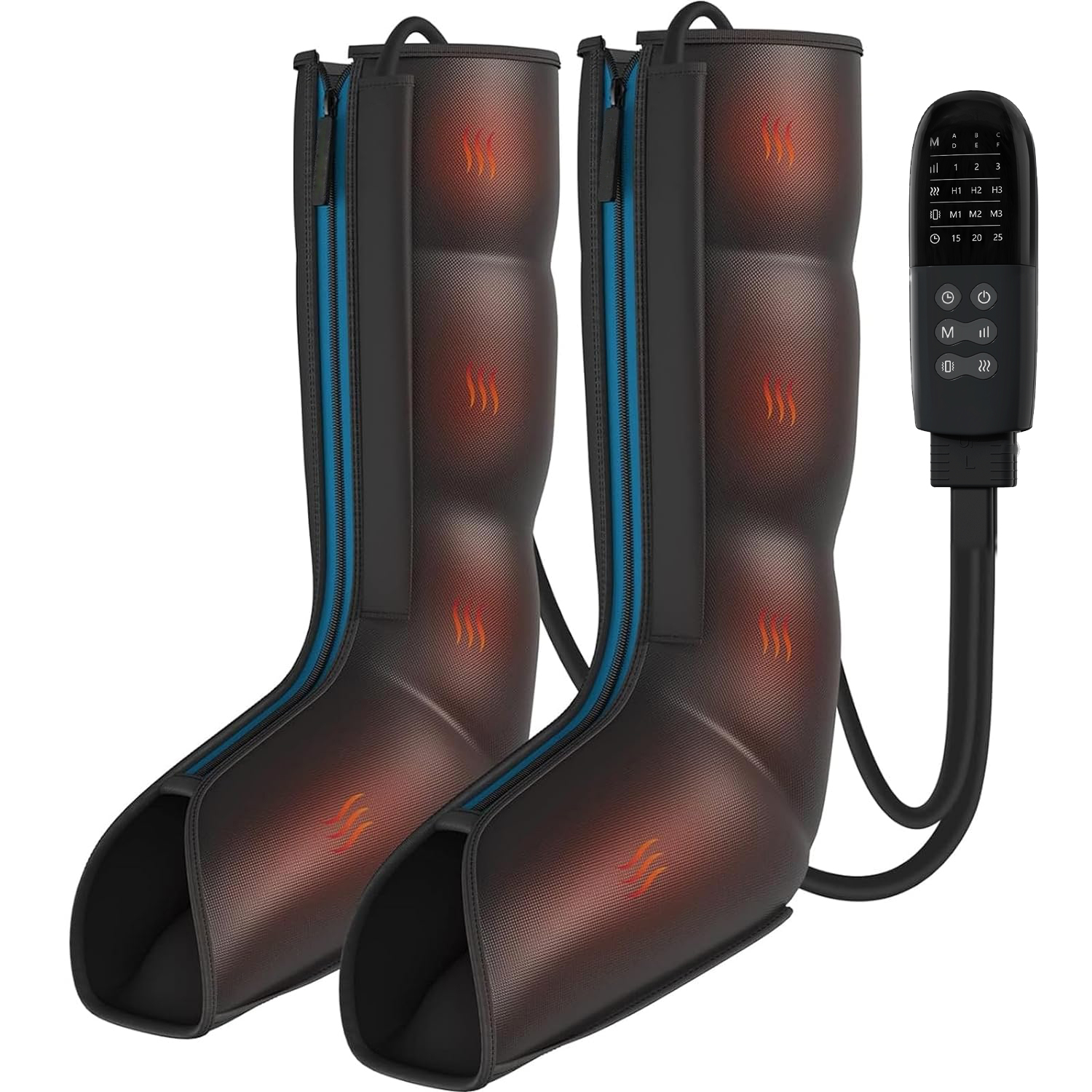 Air compression leg massager