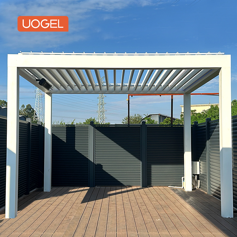 UOGEL A13 Aluminium louvered pergola