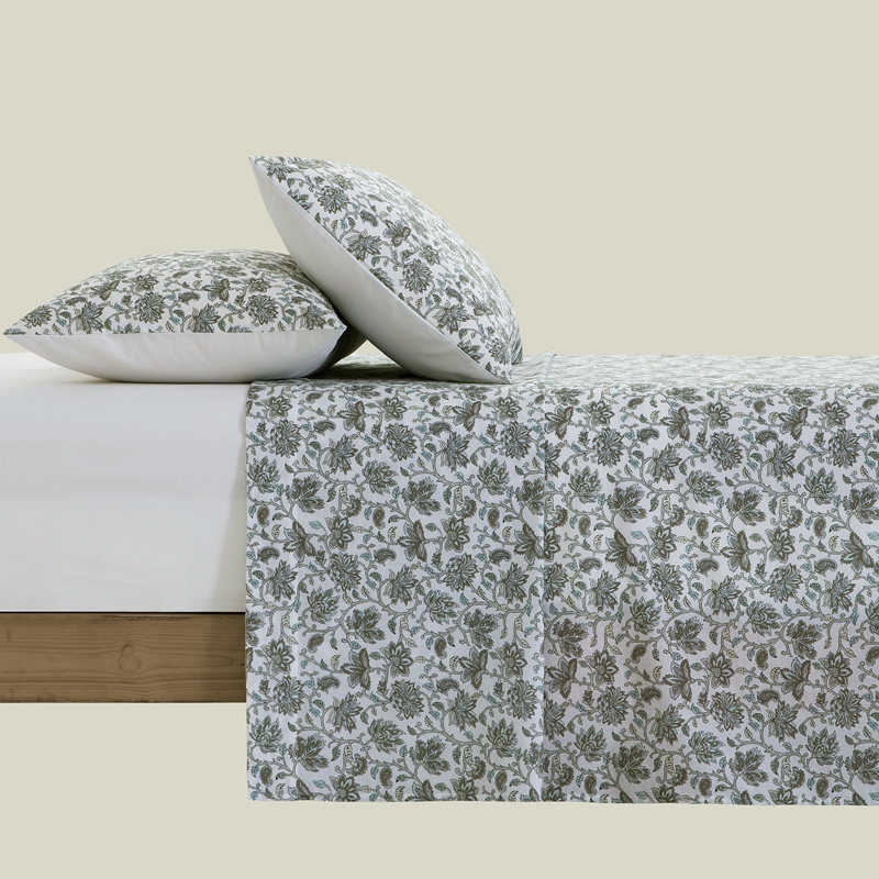 100% Cotton Printed Bed Sheet Set