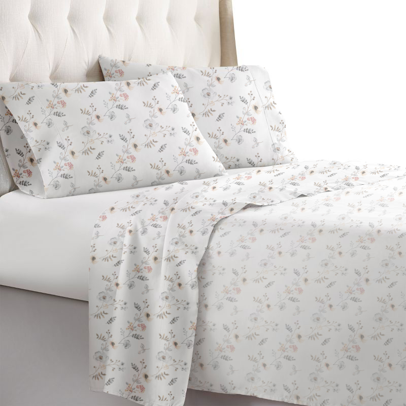 200tc Printed Bed Sheet Set