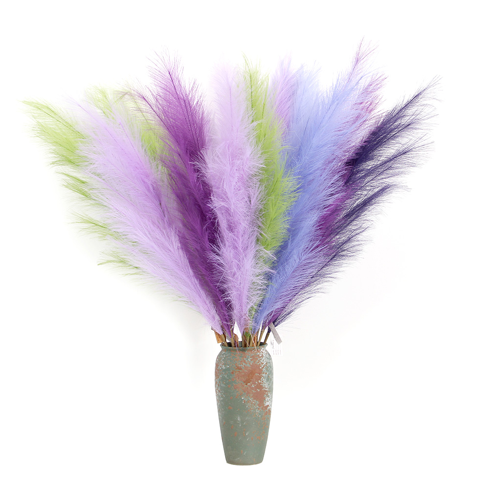 Transworld Artificial Colorful Pampas Grass Multiple Sizes Fully Pampas Grass ForWedding Party Decor