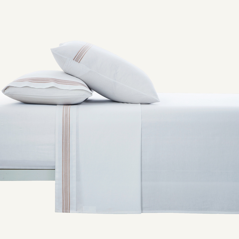 100% Cotton 5 Line Embroidery Bed Sheet Set