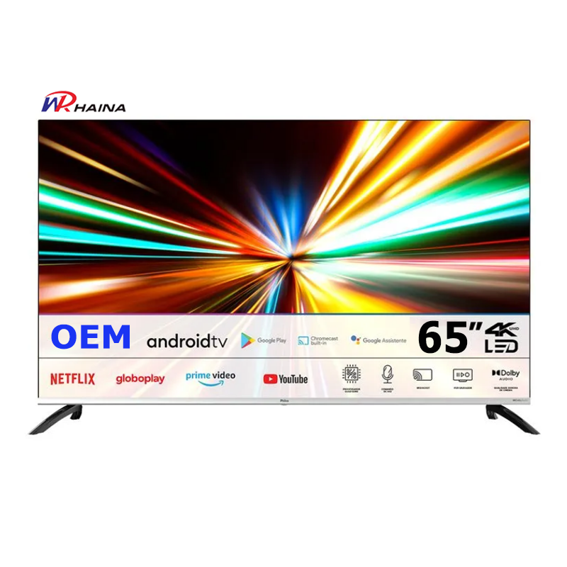 65 inch frameless 4K smart tv android google webos tv wholesale tv