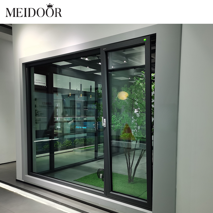 Hurricane Impact Tempered Glass Double Glazed aluminum fixed windows Aluminum Casement Window