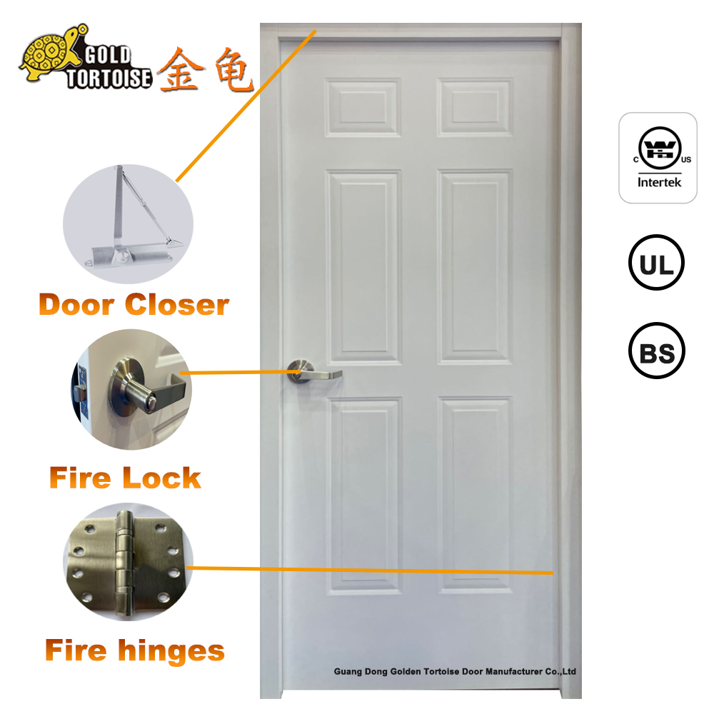 High quality fire rated emergency exit door with panic push bar