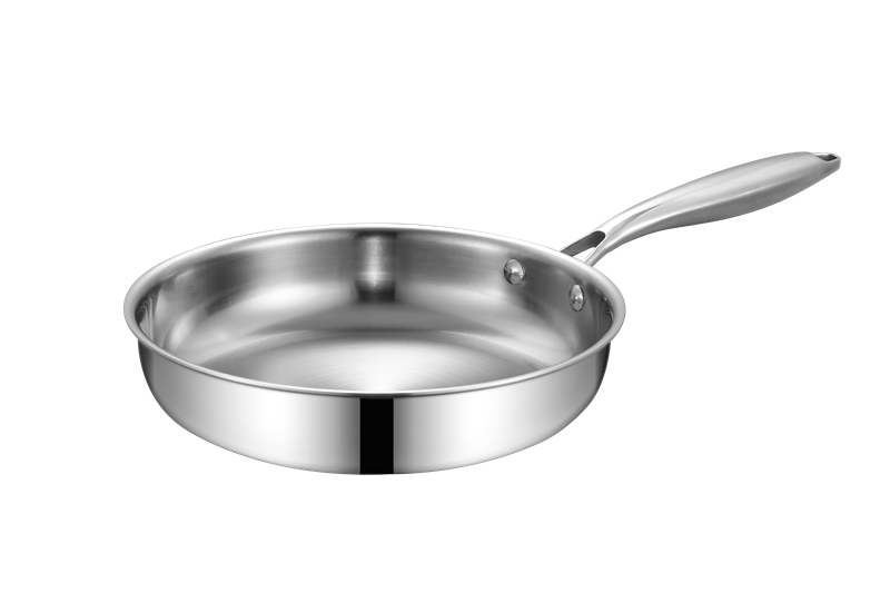 Tri-ply steel frypan frypan frypan frypan frypan