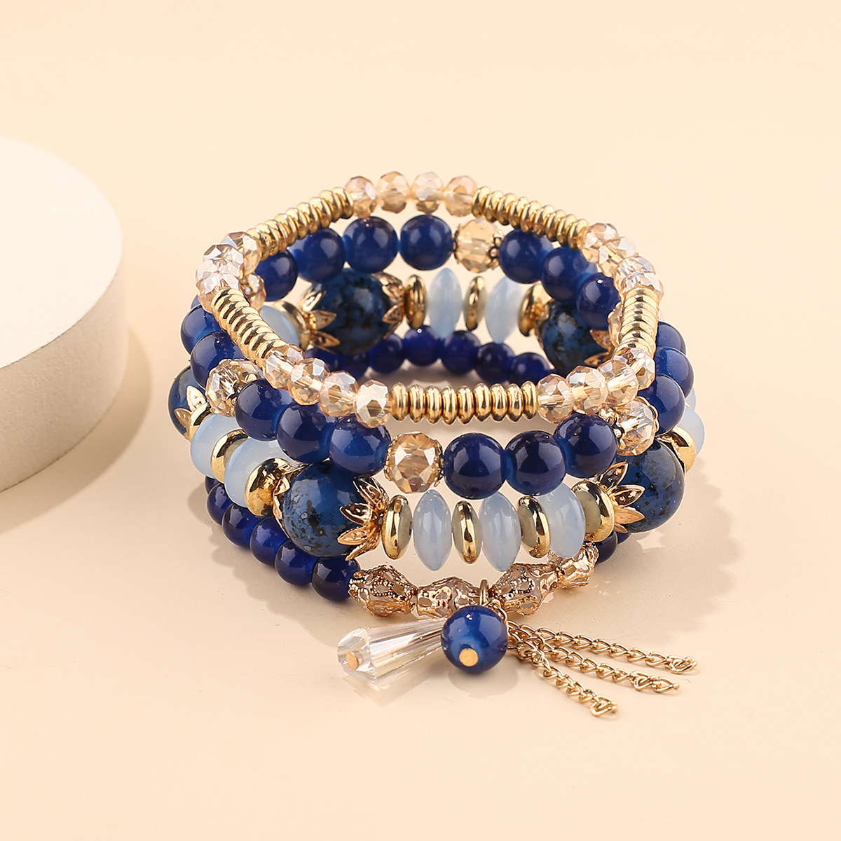 Tassel Multi layer European and American Hand Jewelry Crystal Bracelet Jewelry Bracelet Bracelet