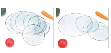 tempered glass lids ,lids with silicon rim