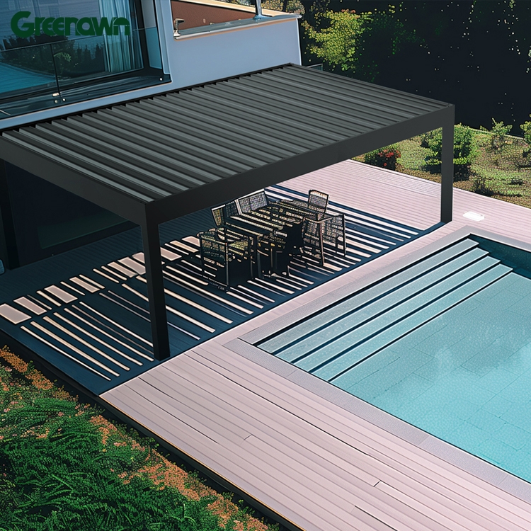 OEM Luxury Outdoor Garden Aluminum Louvered Pergola