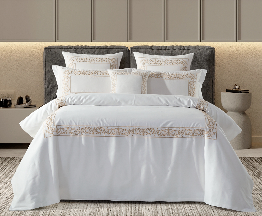 300tc Cotton Sateen Embroidery Duvet Cover Set