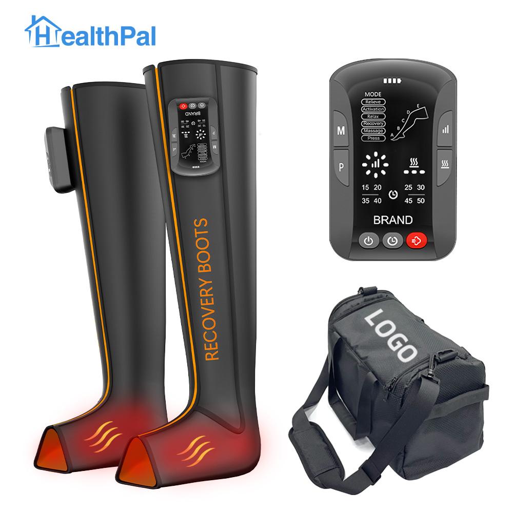 Air compression leg massager