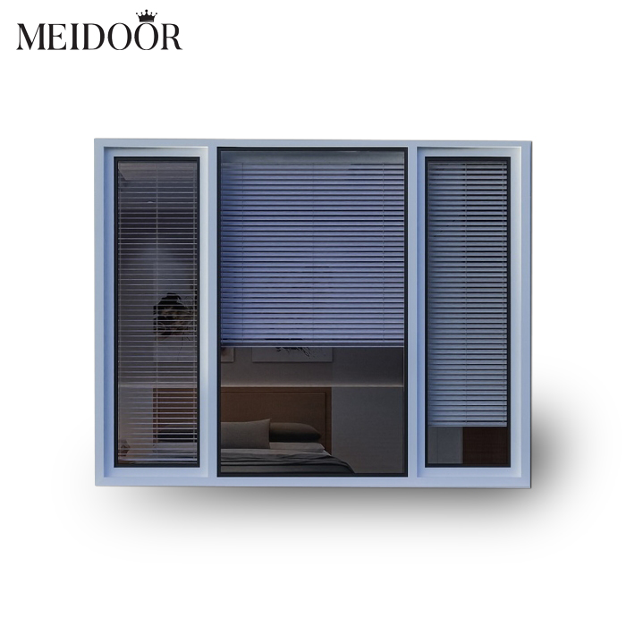 Factory Casement Window With Fixed Panel Double Casement Window With Sreen Standard Aluminum Sizes