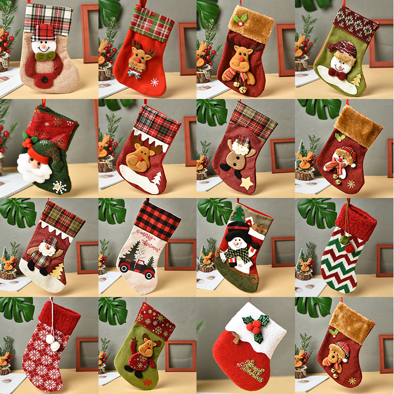 Christmas Cartoon Stocking Gift Bag