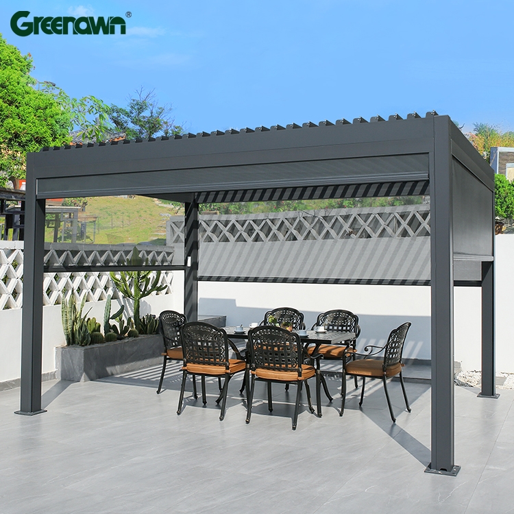 3x3 4x3 4x4 6x3 6x4 8x4m Aluminum Louver Pergola