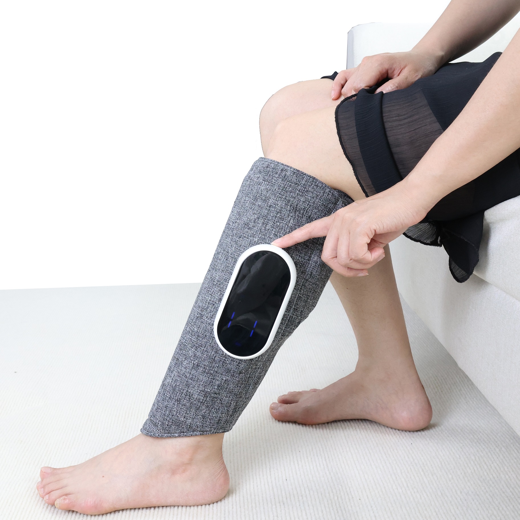 Air compression leg massager