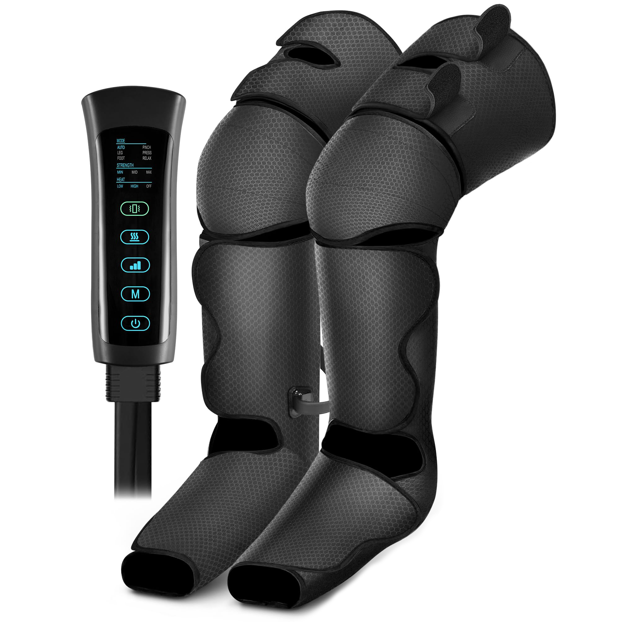 Air compression leg massager