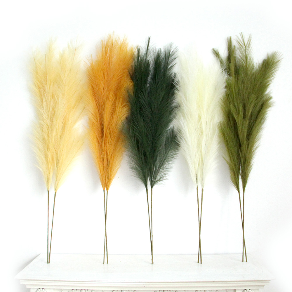 Transworld Artificial Colorful Pampas Grass Multiple Sizes Fully Pampas Grass ForWedding Party Decor