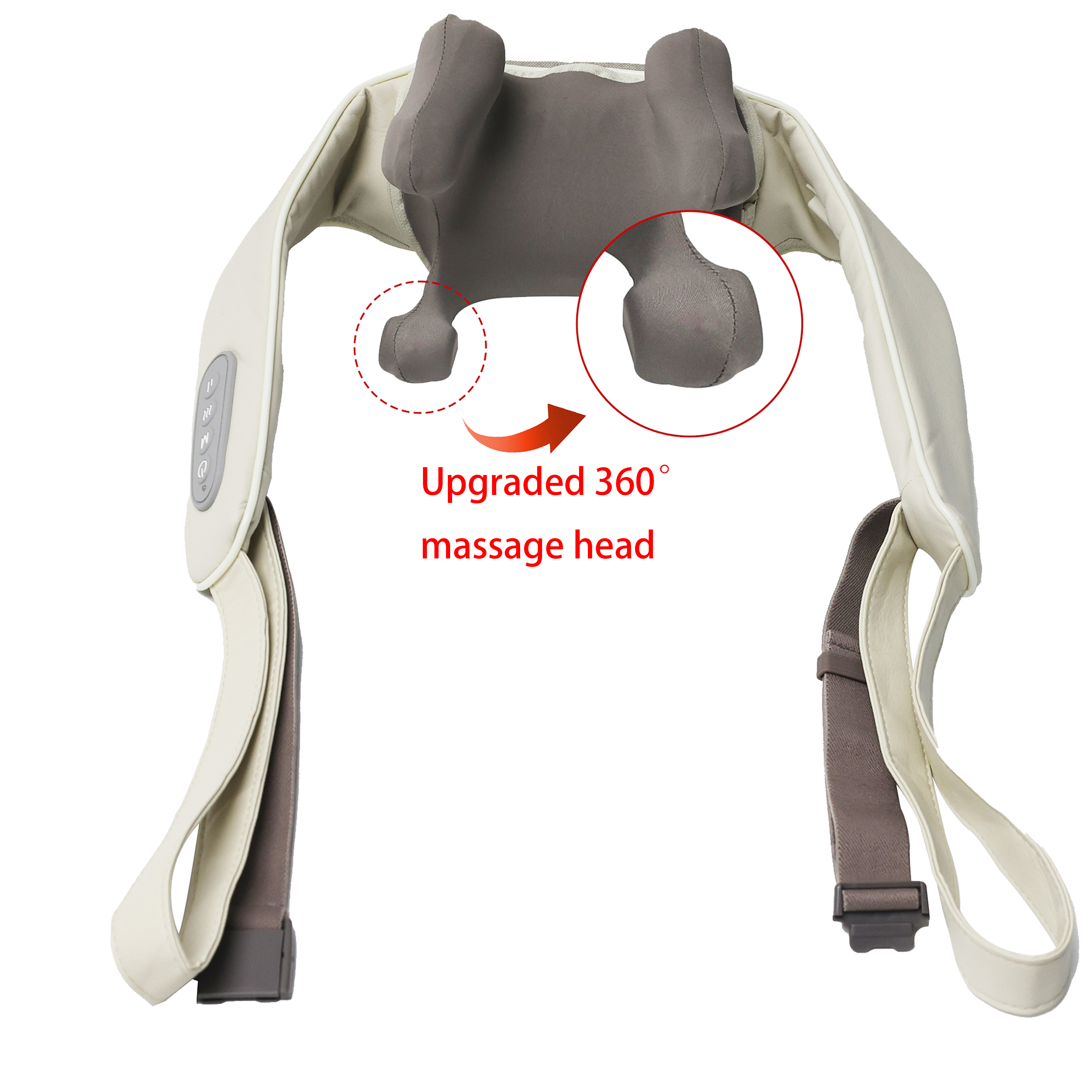 Shiatsu Neck Shoulder Massage With Heat Massager For Neck And Shoulder