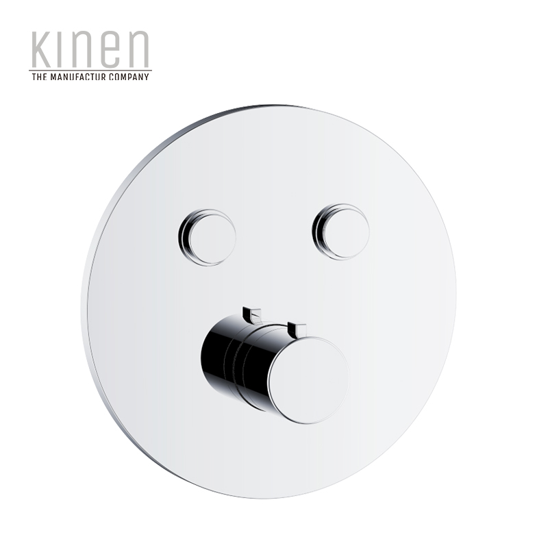 Kinen Pontus Series Push Button 2F Thermostatic Shower Valve For Concealed Installation in Chrome