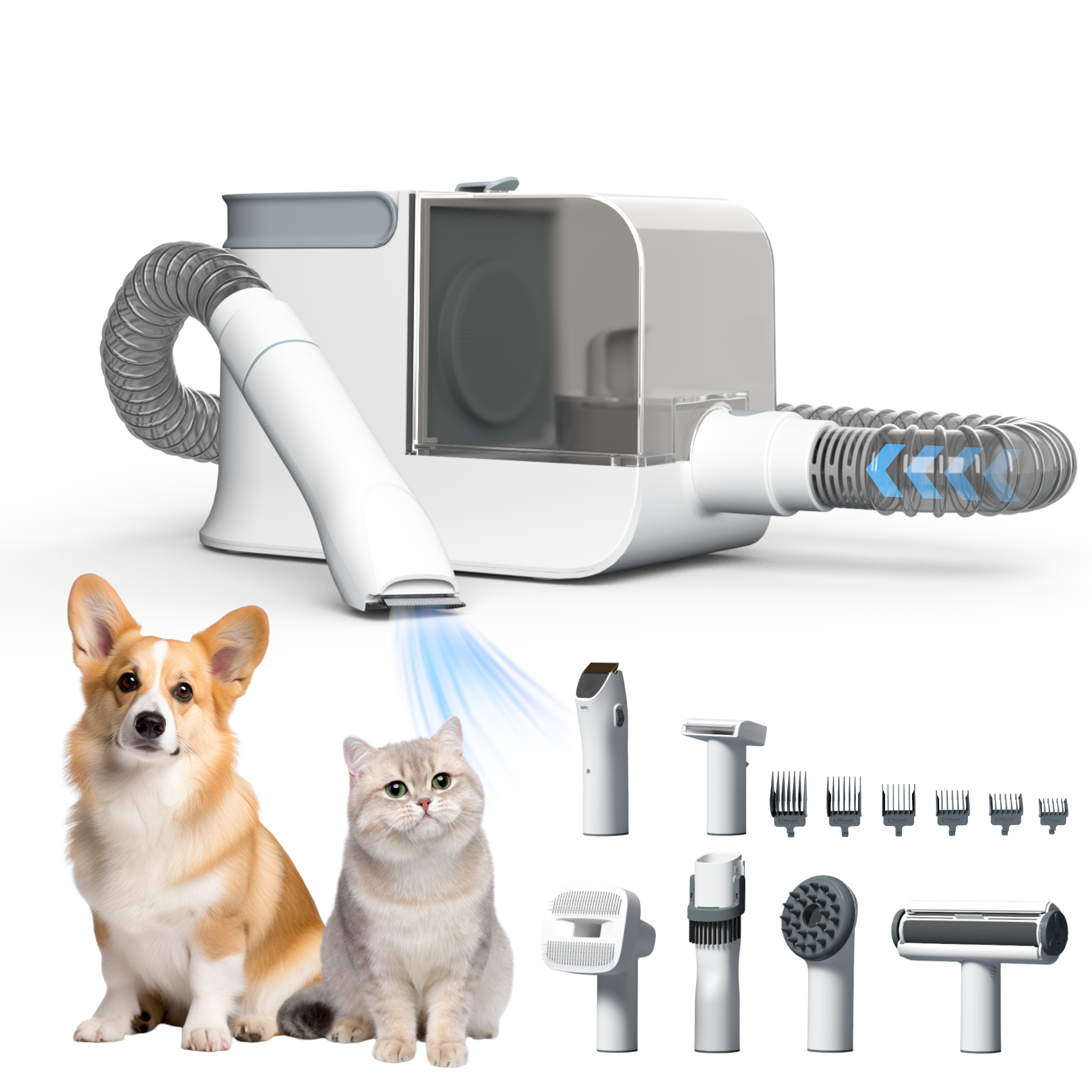 6 in 1 pet grooming vacuum cleaner