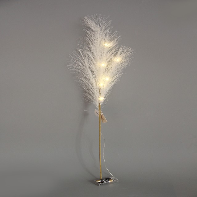 Transworld Multicolour Artificial Pampas Grass With LED Light Pampas Decor For Festival Home Decor