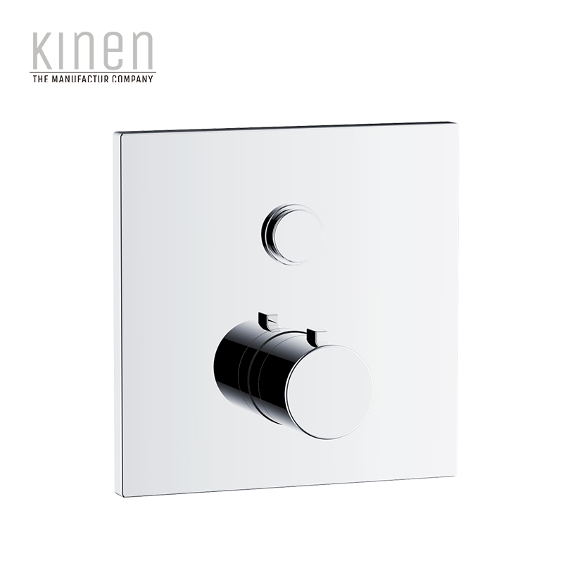 Kinen Pontus Series Push Button 1F Thermostatic Shower Valve For Concealed Installation in Chrome