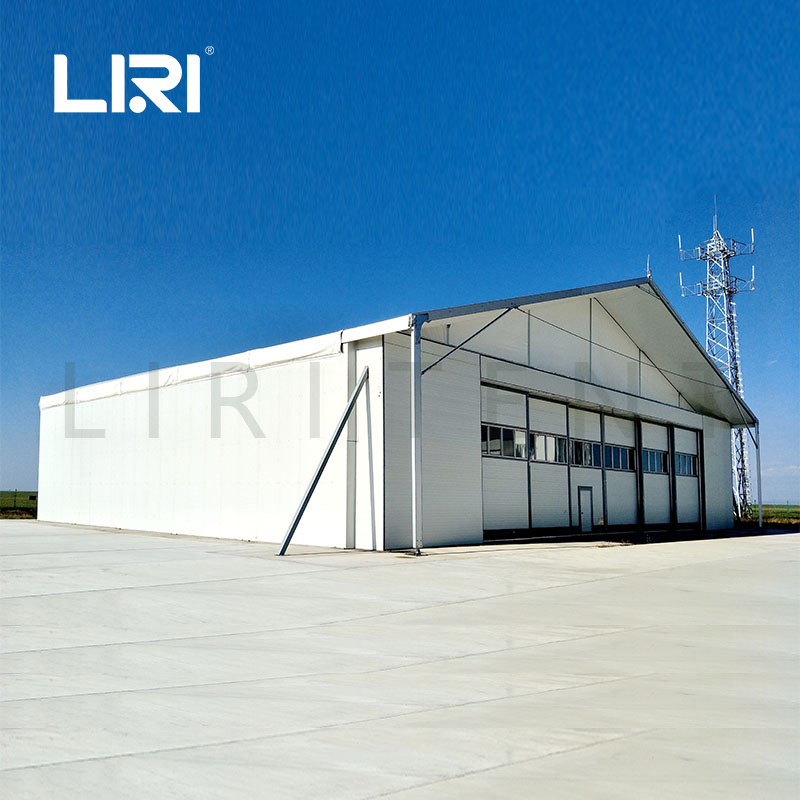 Mobile Aluminum Helicopter Hangar Tent with Flexible Folding Door