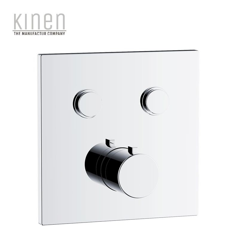 Kinen Pontus Series Push Button 2F Thermostatic Shower Valve For Concealed Installation in Chrome