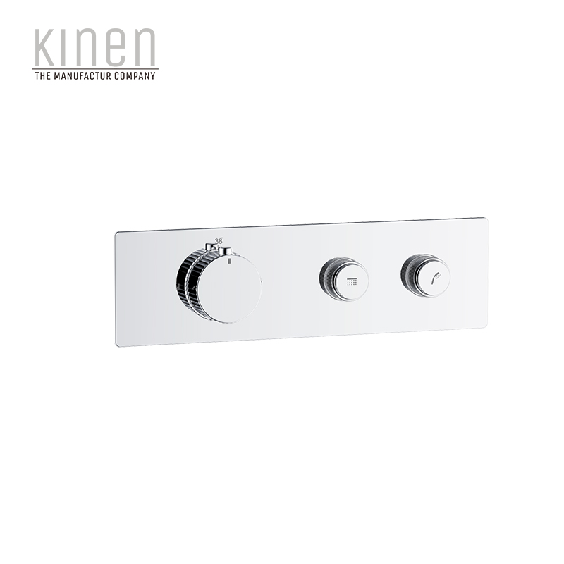 Kinen Pontus Series Push Button 2F Thermostatic Shower Valve For Concealed Installation in Chrome