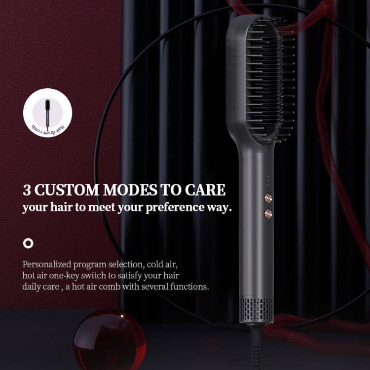 Hot Air Comb Integrated blow dryer and brush Dual-use for wet and dry hair