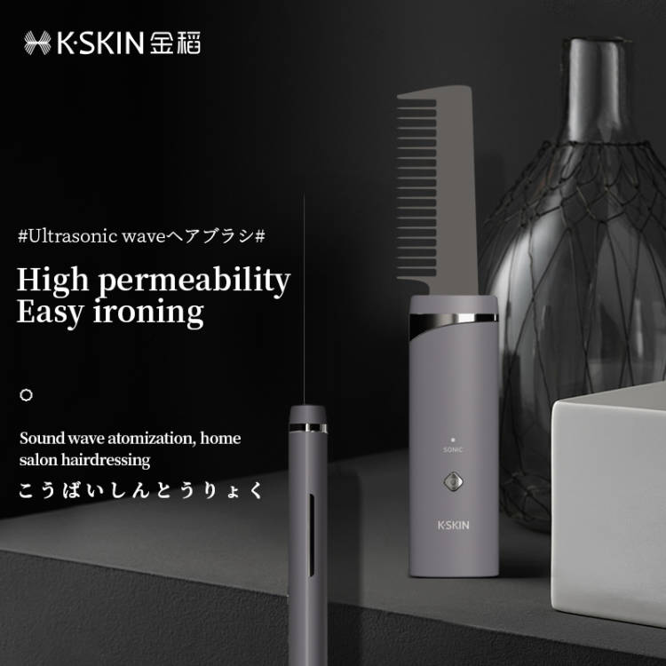 Ultrasonic hair comb