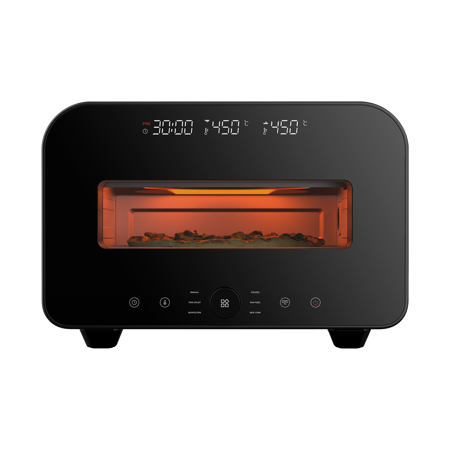 Modern intelligent standalone temperature-controlled electric pizza oven