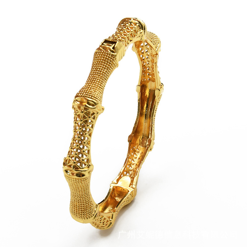 Bridal 24K alloy bracelet new women's wedding gold bracelet
