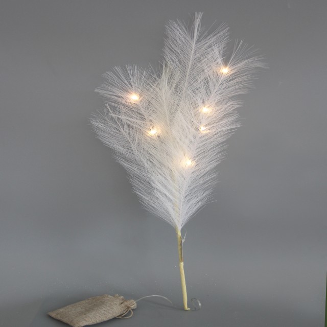 Transworld Multicolour Artificial Pampas Grass With LED Light Pampas Decor For Festival Home Decor