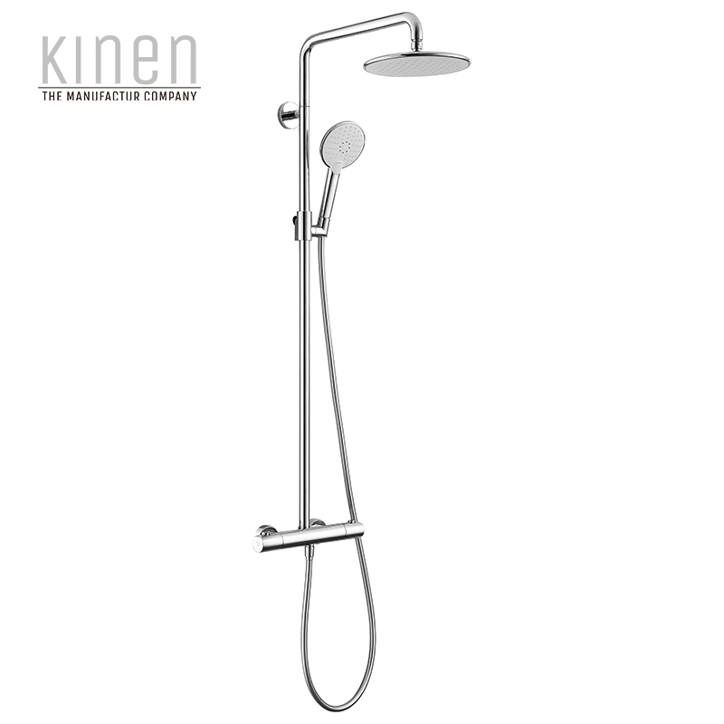 Kinen Alpine Thermostat Series Thermostatic Shower Combination For Exposed Installation in Chrome