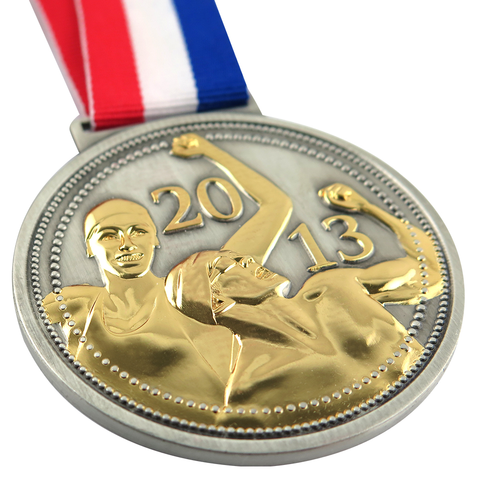 Wholesale Custom Medals Cheap Zinc Alloy 3D Sports Medals with Ribbon