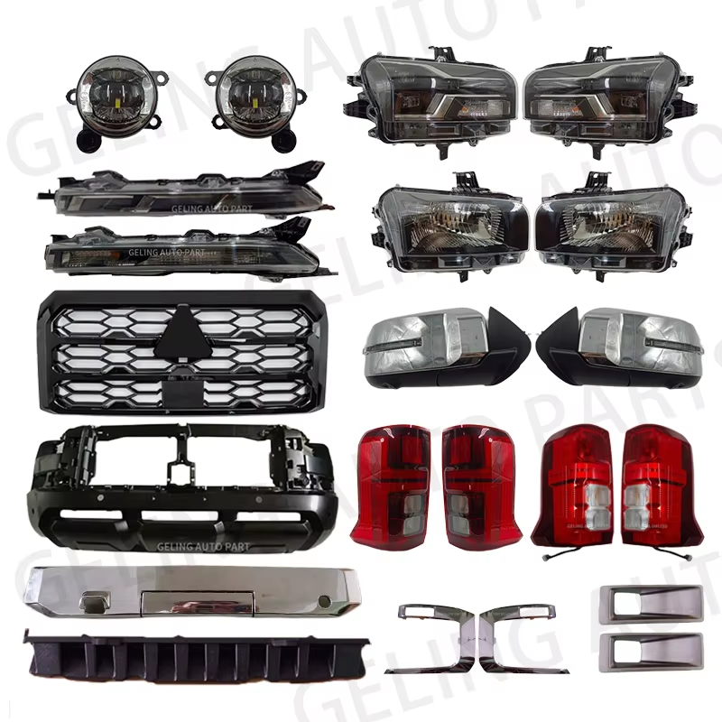 Auto Part Spare body kit accessories grille led front headlight for mitsubishi triton l200 2024 2025