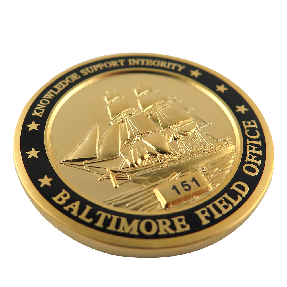 Gold Silver Plating Metal Enamel Collection Custom Coins
