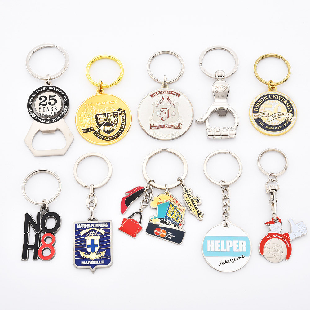Custom Metal Keychain 3D Keyring Factory