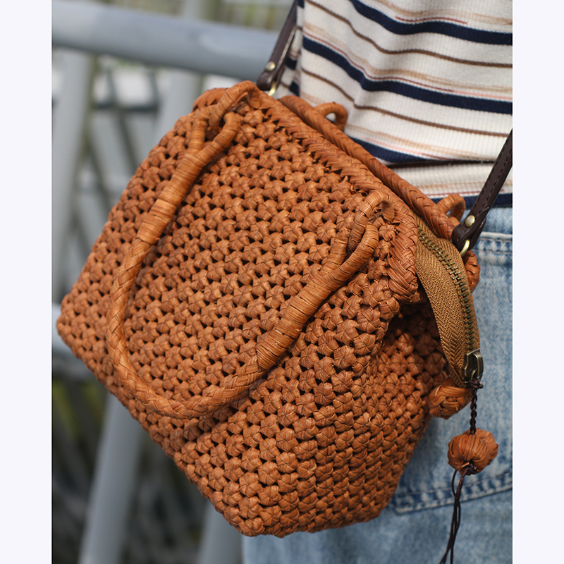 Mountain Grape Rattan Bag