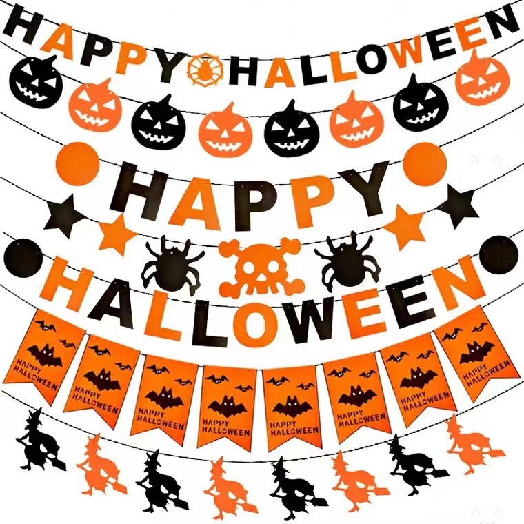 Halloween Triangle Flag Decoration