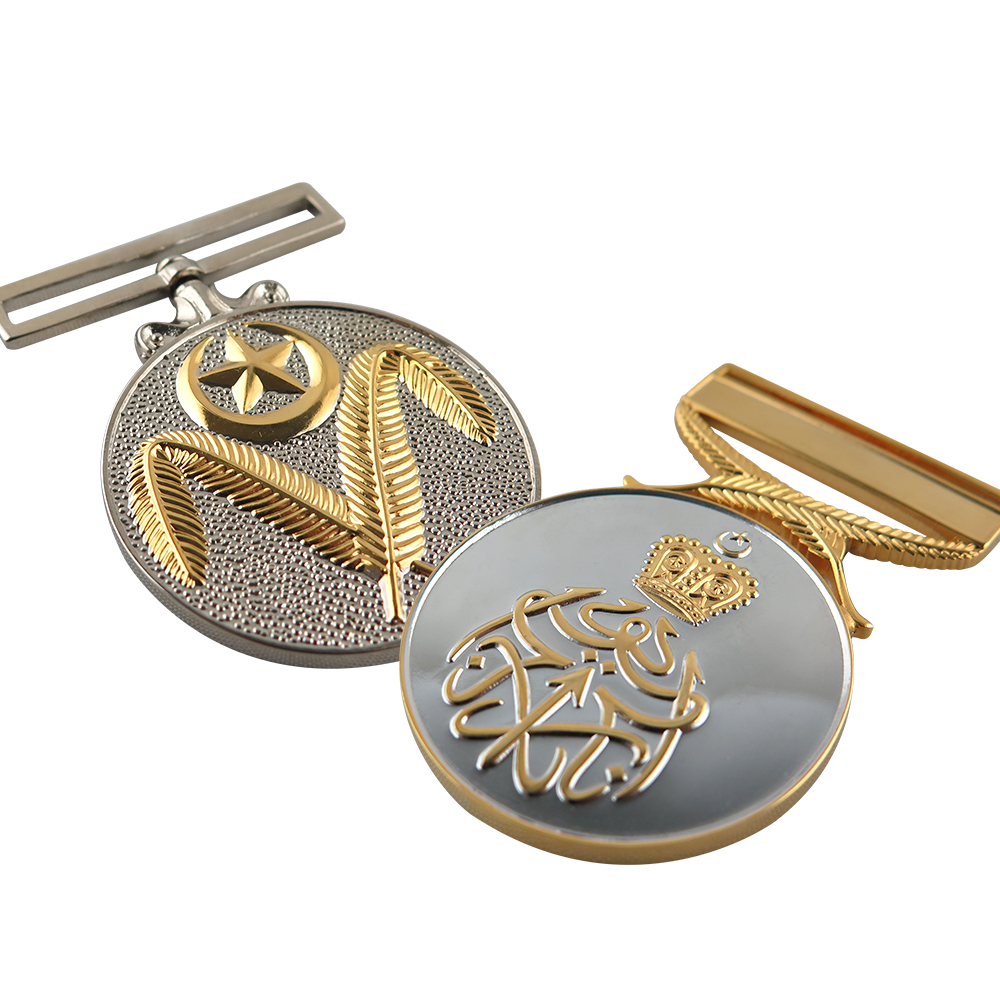Classic Medal Customization 3D Design Gold and Silver Colors Medallions